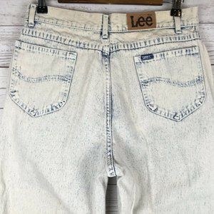 Vintage Lee Womens Acid Wash Jeans sz 15 High Waist Mom Pant Measures like 28x32